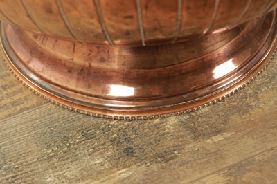 Lot 1365 - A LARGE 19TH CENTURY REGENCY STYLE COPPER JARDINIERE