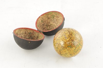 Lot 1771 - A GEORGE III TERRESTRIAL POCKET GLOBE WITH SHAGREEN OUTER CASE