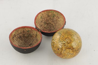 Lot 1771 - A GEORGE III TERRESTRIAL POCKET GLOBE WITH SHAGREEN OUTER CASE