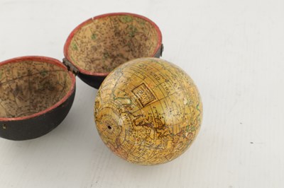 Lot 1771 - A GEORGE III TERRESTRIAL POCKET GLOBE WITH SHAGREEN OUTER CASE