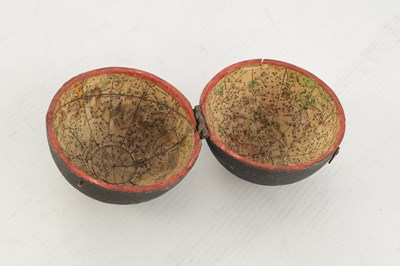 Lot 1771 - A GEORGE III TERRESTRIAL POCKET GLOBE WITH SHAGREEN OUTER CASE