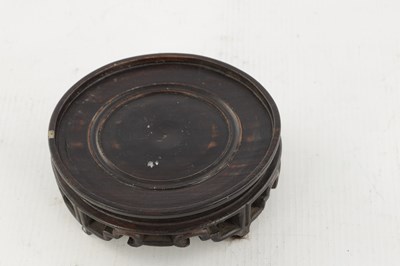 Lot 197 - A CHINESE CRACKLE GLAZE CELADON BOWL ON STAND