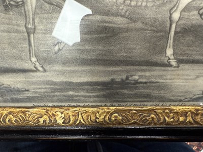 Lot 973 - A SET OF FOUR 18TH CENTURY MONOCHROME EQUESTRIAN PRINTS