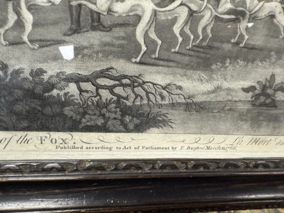 Lot 973 - A SET OF FOUR 18TH CENTURY MONOCHROME EQUESTRIAN PRINTS