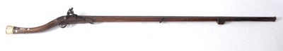 Lot 204 - A MASSIVE EARLY 19th CENTURY EASTERN FLINTLOCK...