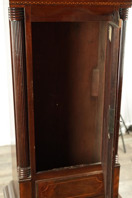 Lot 1647 - A. SIMPSON, COCKERMOUTH. A GEORGE III MUSICAL EIGHT-DAY MAHOGANY LONGCASE CLOCK