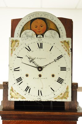 Lot 1647 - A. SIMPSON, COCKERMOUTH. A GEORGE III MUSICAL EIGHT-DAY MAHOGANY LONGCASE CLOCK