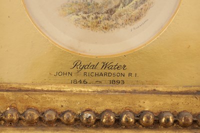 Lot 1066 - JOHN RICHARDSON, R.I. (1846-1893) A PAIR OF 19TH CENTURY MINIATURE WATERCOLOURS