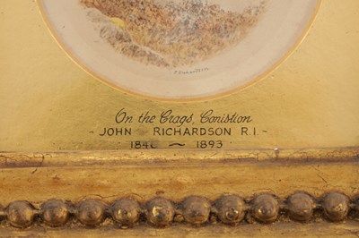 Lot 1066 - JOHN RICHARDSON, R.I. (1846-1893) A PAIR OF 19TH CENTURY MINIATURE WATERCOLOURS