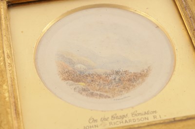 Lot 1066 - JOHN RICHARDSON, R.I. (1846-1893) A PAIR OF 19TH CENTURY MINIATURE WATERCOLOURS