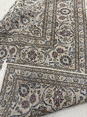 Lot 764 - A FINE HAND KNOTTED PERSIAN CARPET FROM KASHAN