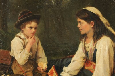 Lot 1050 - HENRI ALPHONSE LAURENT-DESROUSSEAUX (1862-1906) OIL ON CANVAS