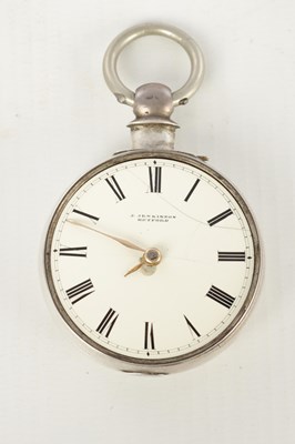 Lot 1442 - J. JENKINSON, RETFORD. A SILVER PAIR CASED POCKET WATCH