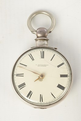 Lot 1442 - J. JENKINSON, RETFORD. A SILVER PAIR CASED POCKET WATCH
