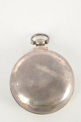 Lot 1434 - A SILVER PAIR CASED FUSEE POCKET WATCH