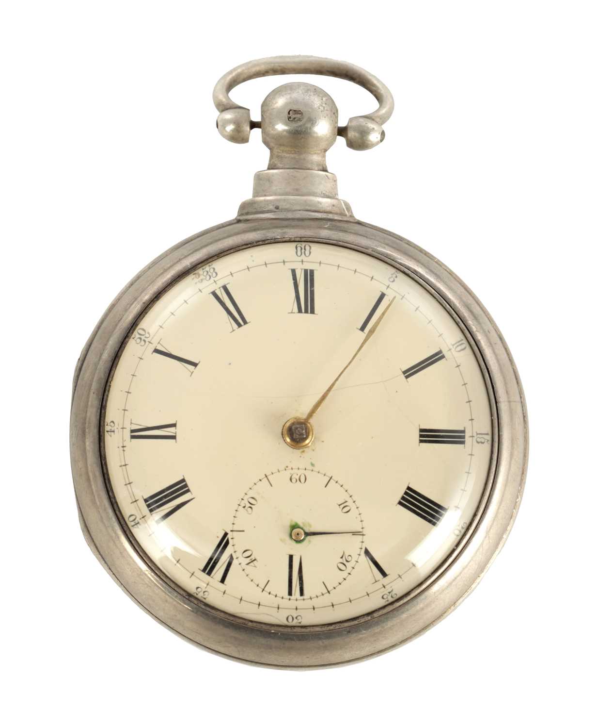 Lot 1430 - JOSEPH JOHNSON, LIVERPOOL. A SILVER PAIR CASED POCKET WATCH
