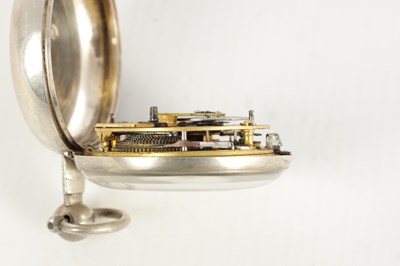 Lot 1430 - JOSEPH JOHNSON, LIVERPOOL. A SILVER PAIR CASED POCKET WATCH