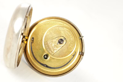 Lot 1430 - JOSEPH JOHNSON, LIVERPOOL. A SILVER PAIR CASED POCKET WATCH
