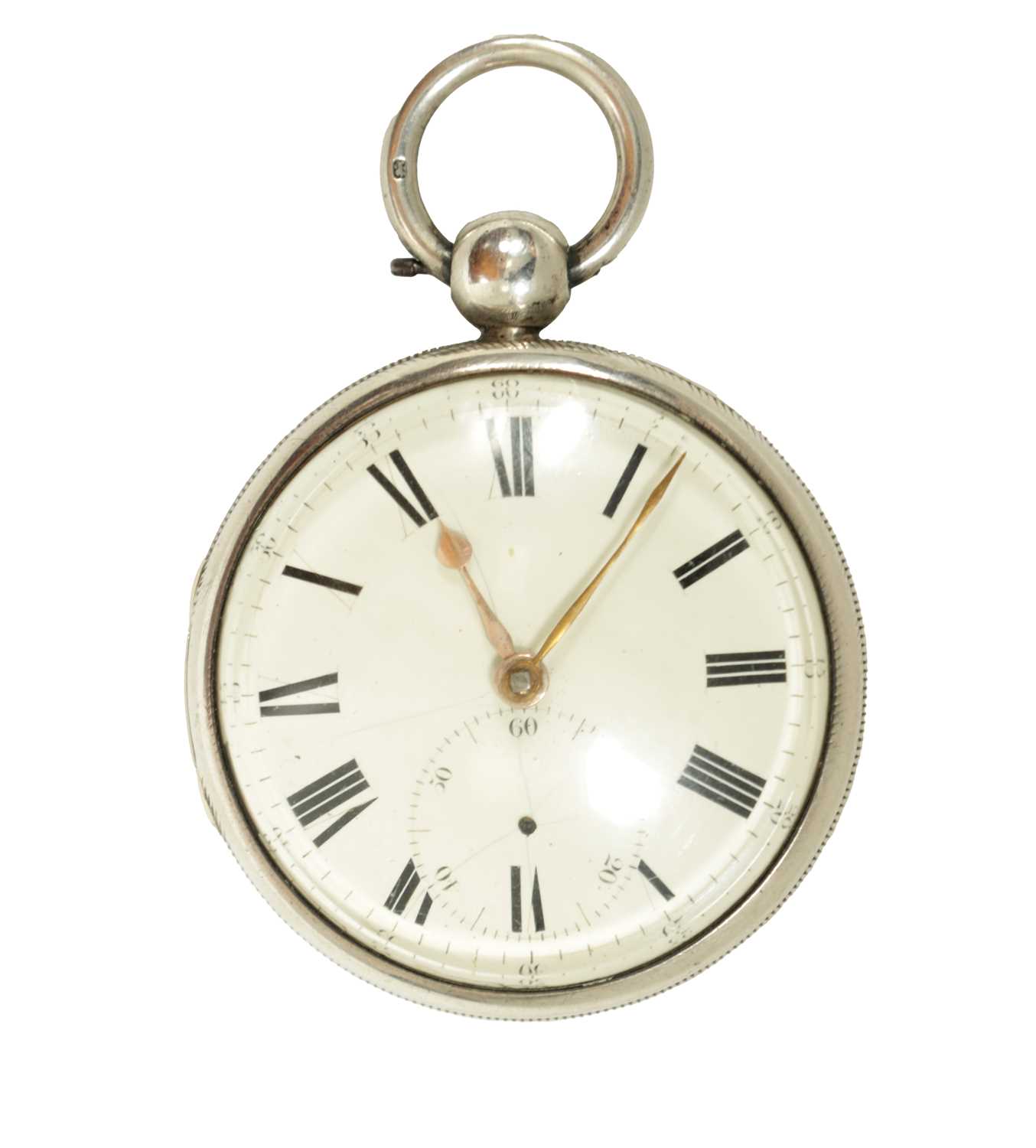 Lot 1417 - THOMAS DRUMMOND, LIVERPOOL. A SILVER CASED FUSEE POCKET WATCH