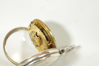 Lot 1417 - THOMAS DRUMMOND, LIVERPOOL. A SILVER CASED FUSEE POCKET WATCH