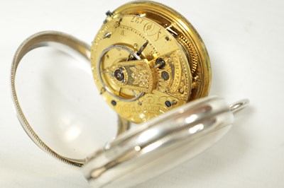 Lot 1417 - THOMAS DRUMMOND, LIVERPOOL. A SILVER CASED FUSEE POCKET WATCH