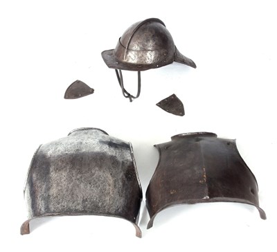 Lot 217 - A CROMWELLIAN ENGLISH CIVIL WAR ARMOUR...