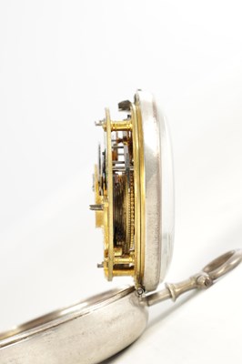 Lot 1432 - LITHERLAND & CO. LIVERPOOL. A SILVER PAIR CASED FUSEE POCKET WATCH