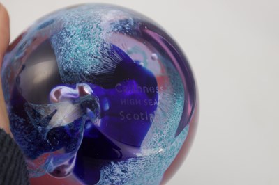 Lot 21 - A COLLECTION OF FIFTEEN GLASS PAPERWEIGHTS SOME STAMPED CAITHNESS SCOTLAND