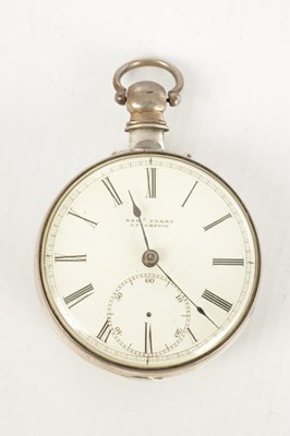 Lot 1457 - ROBERT PERRY, LINVERPOOL. A SILVER PAIR CASED POCKET WATCH