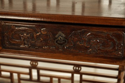 Lot 320 - A PAIR OF CHINESE HARDWOOD DISPLAY CABINETS