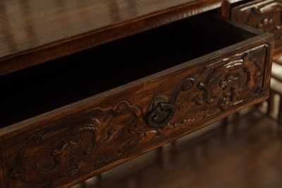 Lot 320 - A PAIR OF CHINESE HARDWOOD DISPLAY CABINETS