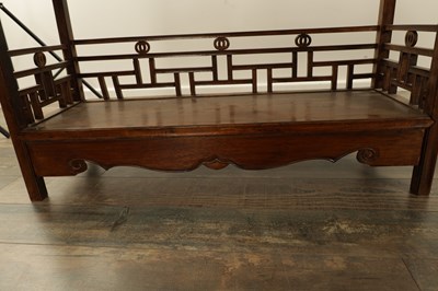 Lot 320 - A PAIR OF CHINESE HARDWOOD DISPLAY CABINETS
