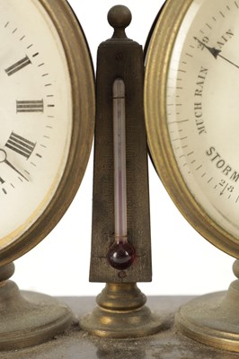 Lot 1701 - A LATE 19TH CENTURY FRENCH DESK CLOCK COMPENDIUM