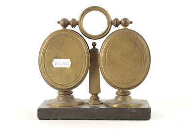 Lot 1701 - A LATE 19TH CENTURY FRENCH DESK CLOCK COMPENDIUM