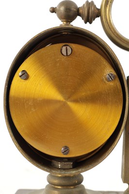 Lot 1701 - A LATE 19TH CENTURY FRENCH DESK CLOCK COMPENDIUM