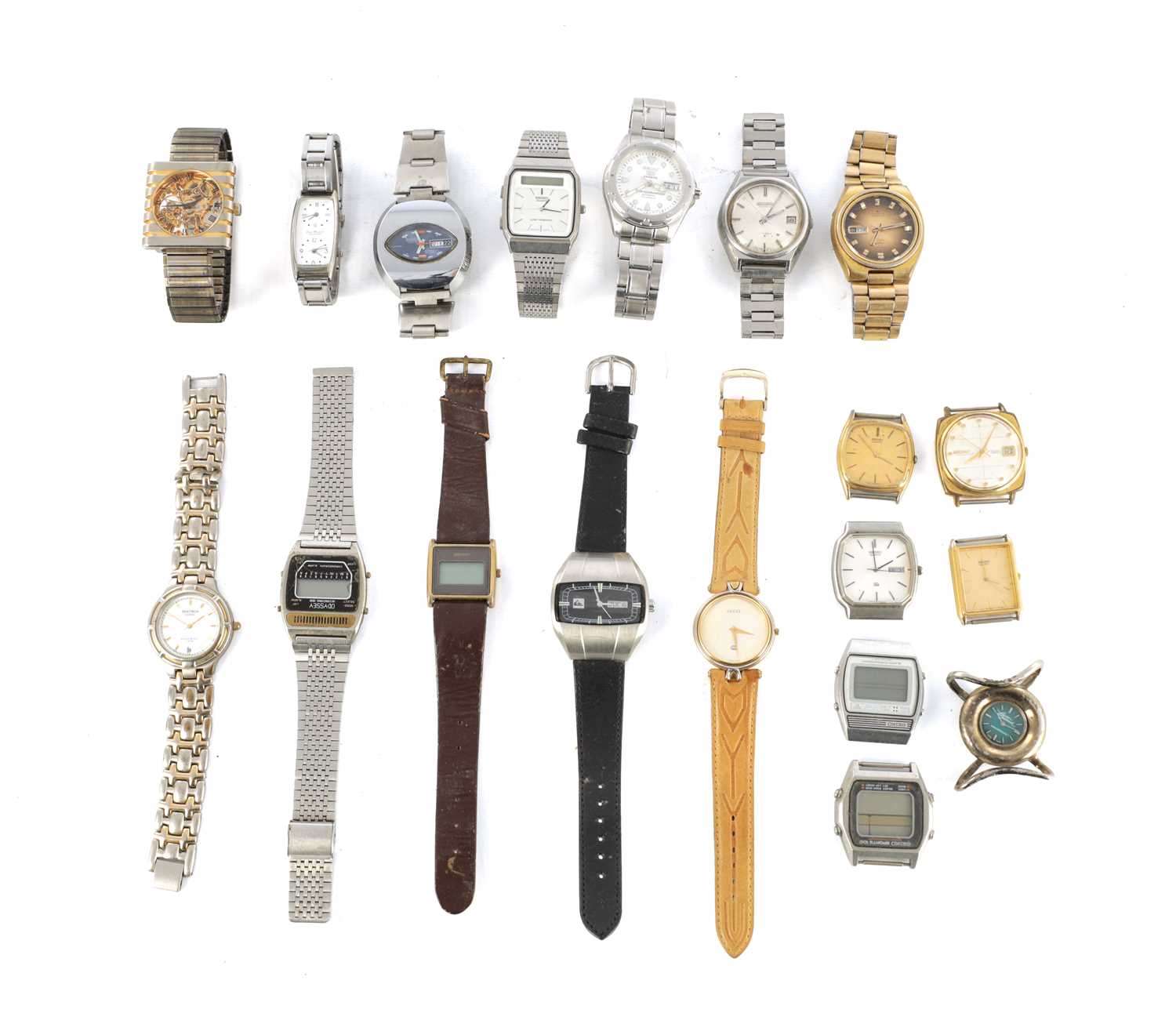 Lot 1459 - A LARGE COLLECTION OF 19 VINTAGE WRISTWATCHES