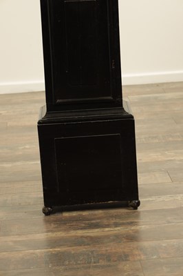 Lot 1549 - A LATE 17TH CENTURY EBONISED 10” EIGHT DAY LONGCASE CLOCK SIGNED NATHANIEL HODGES, LONDINI