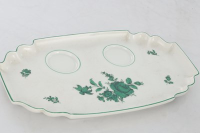 Lot 76 - AN AUGARTEN AUSTRIAN PORCELAIN INKWELL