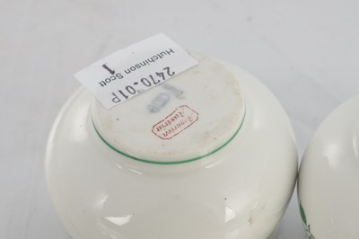 Lot 76 - AN AUGARTEN AUSTRIAN PORCELAIN INKWELL