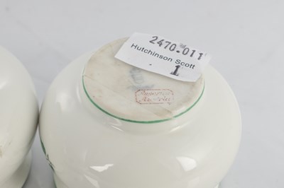 Lot 76 - AN AUGARTEN AUSTRIAN PORCELAIN INKWELL