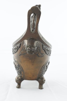 Lot 334 - A JAPANESE BRONZE INCENSE BURNER