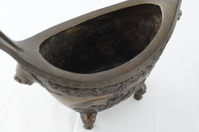 Lot 334 - A JAPANESE BRONZE INCENSE BURNER