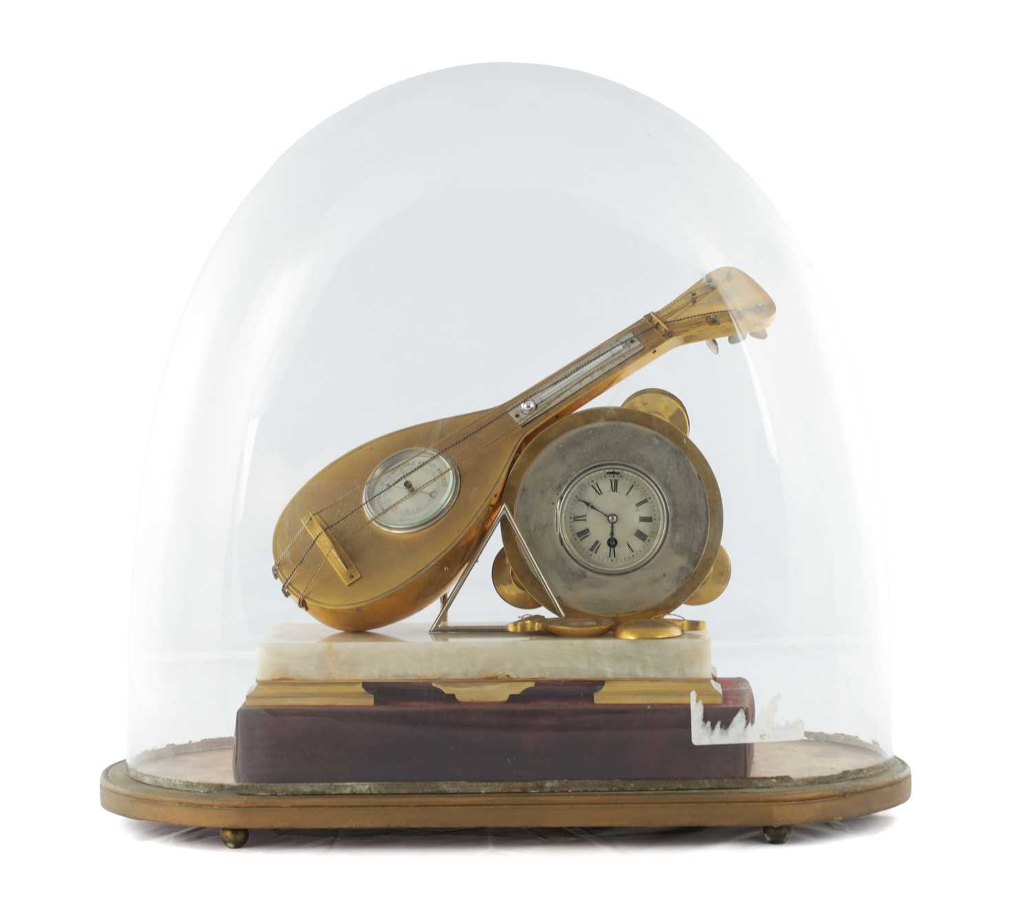 Lot 1343 - A RARE 19TH CENTURY FRENCH INDUSTRIAL MUSICAL CLOCK COMPENDIUM