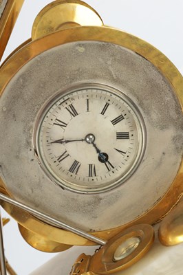 Lot 1343 - A RARE 19TH CENTURY FRENCH INDUSTRIAL MUSICAL CLOCK COMPENDIUM