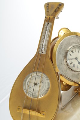 Lot 1343 - A RARE 19TH CENTURY FRENCH INDUSTRIAL MUSICAL CLOCK COMPENDIUM