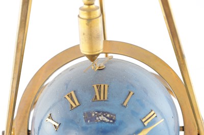 Lot 1444 - A 19TH CENTURY FRENCH ORMOLU AND ROUGE MARBLE MYSTERY CLOCK
