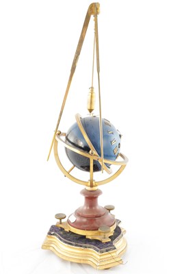 Lot 1444 - A 19TH CENTURY FRENCH ORMOLU AND ROUGE MARBLE MYSTERY CLOCK