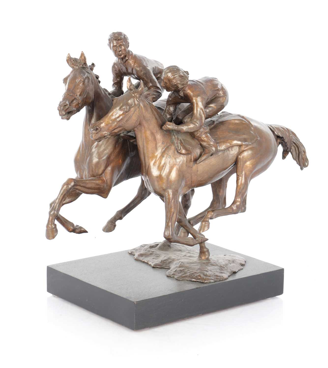 Lot 926 - BERNARD WINSKILL (d. 1980) A LARGE PATINATED BRONZE SCULPTURE