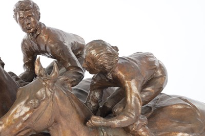Lot 926 - BERNARD WINSKILL (d. 1980) A LARGE PATINATED BRONZE SCULPTURE