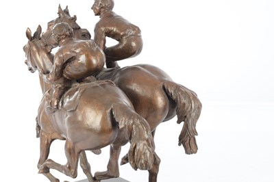 Lot 926 - BERNARD WINSKILL (d. 1980) A LARGE PATINATED BRONZE SCULPTURE